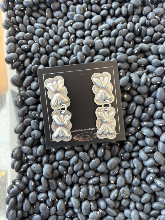 Silver dangle earrings